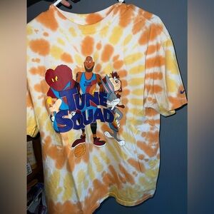 Nike  Tune Squad Tie-Dye T-Shirt - Orange